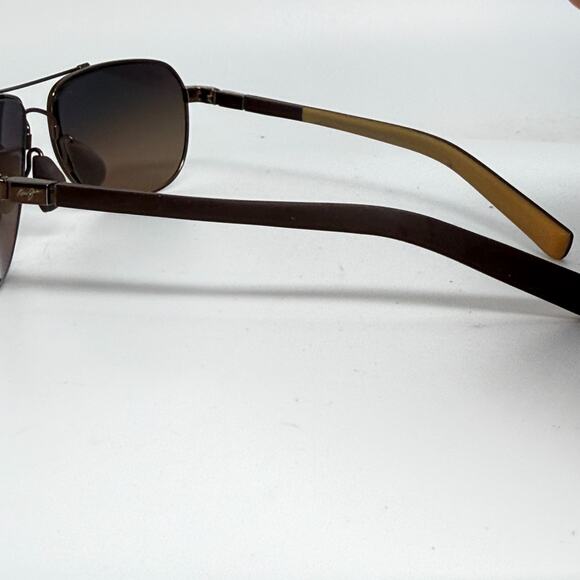 Maui Jim Guardrails MJ-327-23 Brown Aviator Sunglasses Frames 58-17 130 20493 - Picture 2 of 7